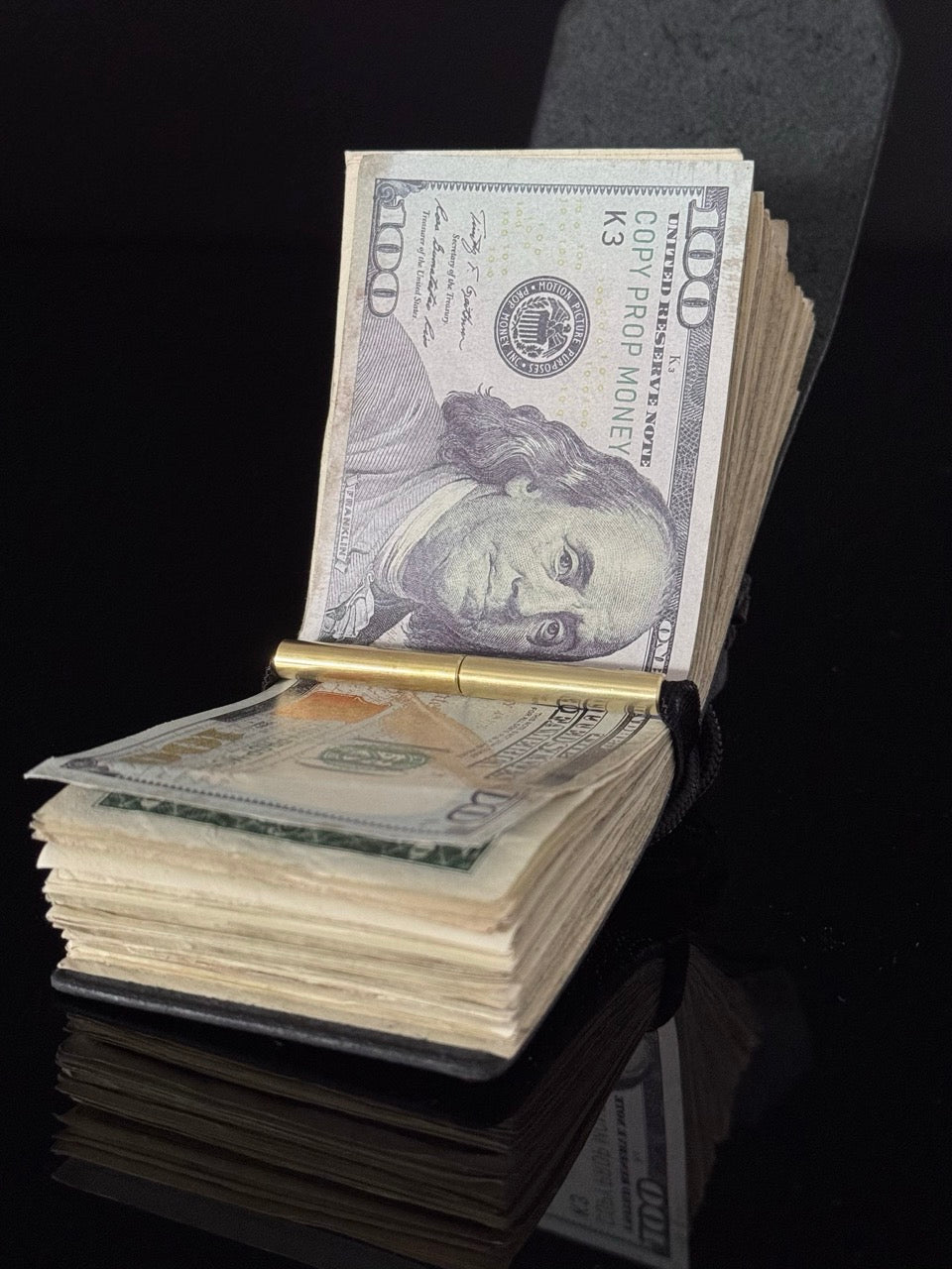 Black Football / Basketball Leather | Cash Wrap