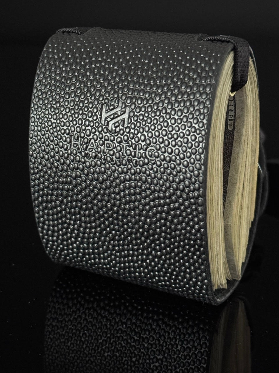 Black Football / Basketball Leather | Cash Wrap