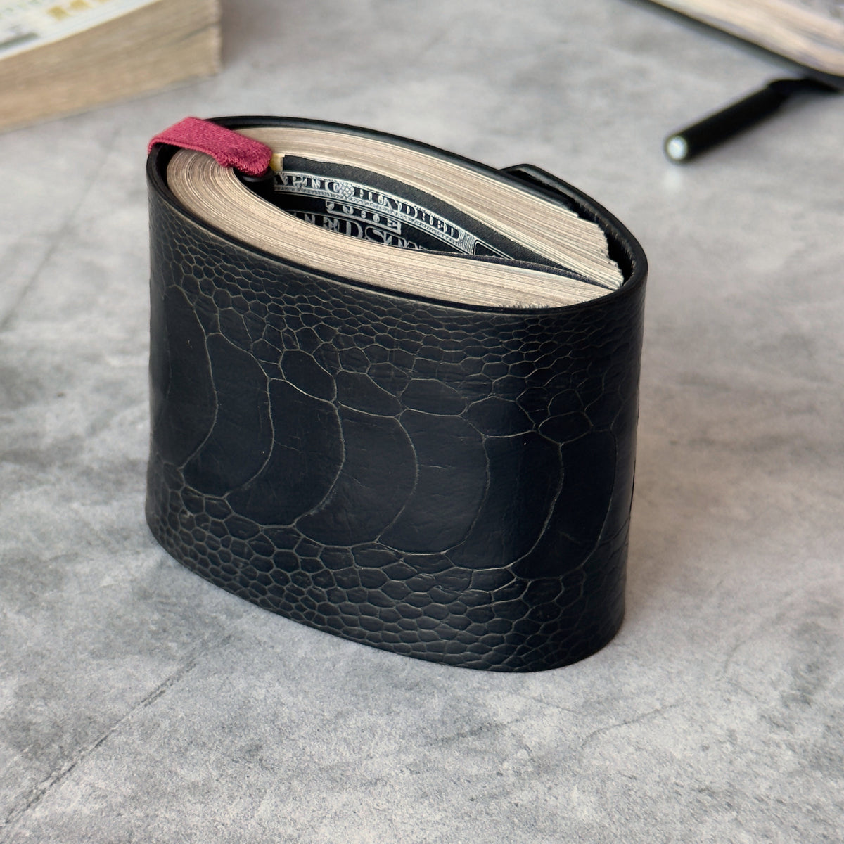 Ostrich Leg Cash Wrap